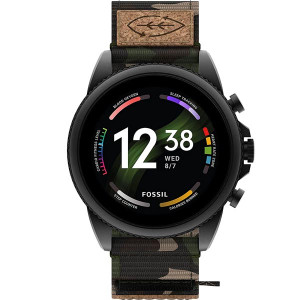 Fossil Gen 6 44mm Touchscreen Smartwatch with Alexa Built-In, Heart Rate, Blood Oxygen, Activity Tracking, GPS, Speaker, Smartphone Notifications