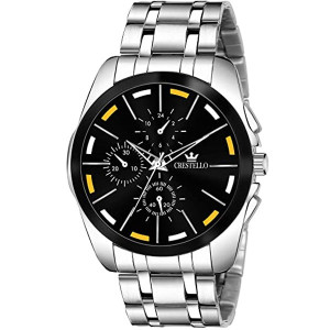 G002 Metal Chain Analog Wrist Watch for Men